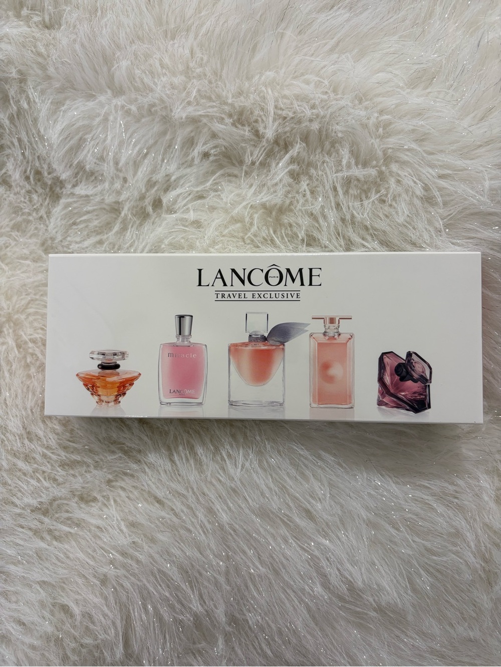 Sealed box - Lancôme Women's Fragrance Set - Pink and Rose Bottles